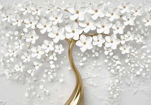 Fototapet artistic cu motive florale - 13589 - Fototapet24