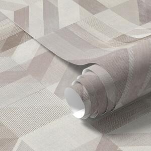 Tapet Săgeți geometrice calde în tonuri de bej-nisip, Tapet abstract, a01056v2 : Uwalls.ro