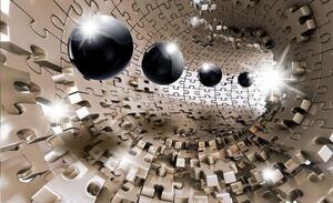Tapet mural futurist cu forme sci-fi - 10233 - Fototapet24