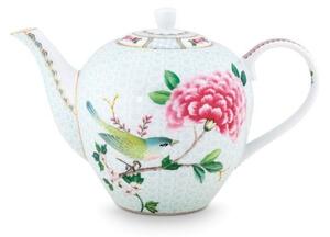 Ceainic din porțelan, Pip Studio, White, 1.6l, colecția Blushing Birds
