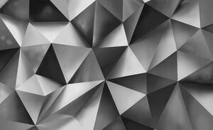 Tapet mural cu forme geometrice de culoare gri - 3477 - Fototapet24