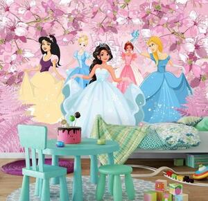 Prinţese, tapet mural roz - 13236 - Fototapet24