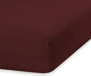 Cearșaf elastic pentru pat dublu AmeliaHome Ruby Siesta, 180-200 x 200 cm, maro