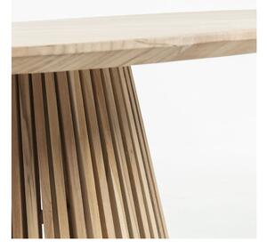 Masă dining din lemn de tec Kave Home Irune, ø 120 cm