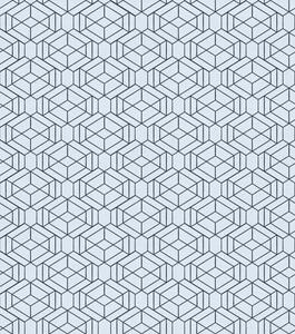 Tapet Model geometric albastru deschis cu cuburi, Tapet abstract, a01066 : Uwalls.ro