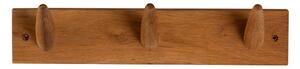 Cuier pentru perete din lemn masiv de stejar Canett Uno, lungime 40 cm