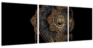 Tablou - Ochiul magic (cu ceas) (90x30 cm)