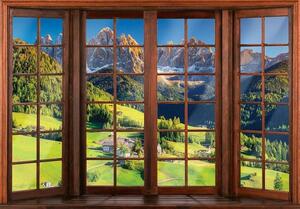 Fototapet Efect de fereastră 3D Peisaj alpin - 14203 - 14203