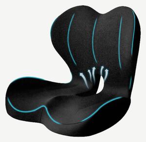 Perna ortopedica 2-in-1 sezut si suport lombar, ergonomica, memory foa