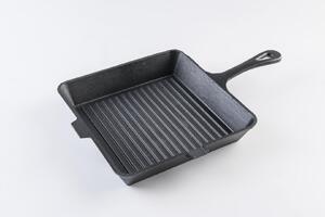 Tigaie grill, Fonta pura 25x4.7 cm