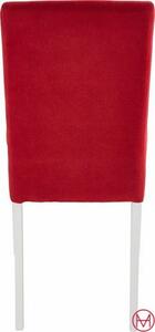 Set 2 scaune stofa rosie Lima 44/60/87 cm