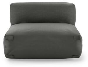 Modul central canapea de exterior, gri, Vacuum
