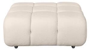 Otoman modular, crem, din stofa boucle, Fluf Big