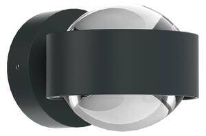 Top Light Puk Mini Wall, G9, lentile transparente, antracit mat, reglabil, Negru, Camera de zi / sufragerie, Metal, Design