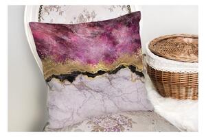 Față de pernă Minimalist Cushion Covers Marble With Pink And Gold, 45 x 45 cm