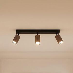 TK Lighting Spot de tavan Tune, 3 becuri, maro, metal, lungime 66 cm, reglabil, Maro / Rugină, Camera de zi / sufragerie, Aluminiu