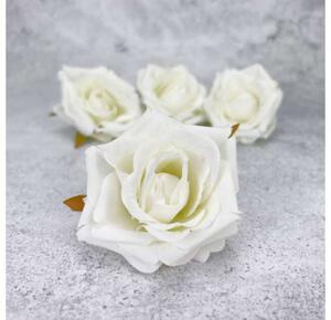 Cap de trandafir - alb 4 buc/cs
