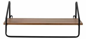 Raft de perete natur, din MDF si metal, Ruba