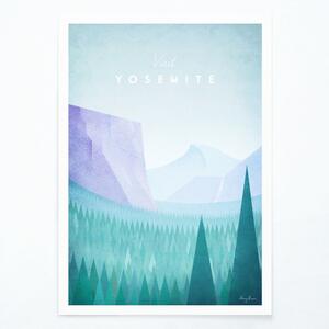 Poster Travelposter Yosemite, 30 x 40 cm