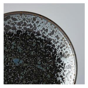 Farfurie din ceramică MIJ Pearl, ø 25 cm, gri - negru