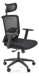 Scaun birou MASON, negru, stofa/plasa, 62x62x120/130 cm