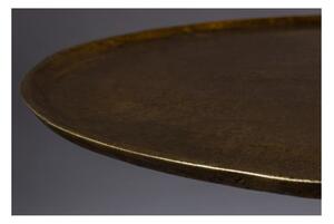 Măsuță auxiliară din metal Dutchbone Brute, ⌀ 63 cm, auriu