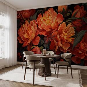 Tapet Seară florală caldă, Fototapet Flori, w05044 : Uwalls.ro