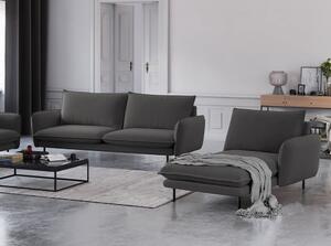 Șezlong divan cu cotieră pe partea dreaptă Cosmopolitan Design Vienna, gri închis