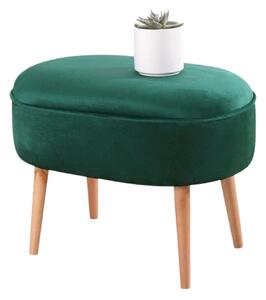 Taburet MOILE, stofa catifelata verde, 63x44x47 cm