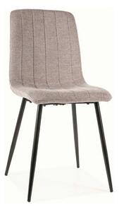 Scaun ALAN, gri/negru, stofa/metal, 45x39x91 cm