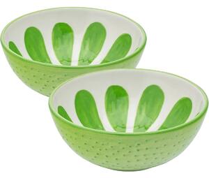 Altom Set de boluri din ceramică Tropicana lime12,5 cm, 2 buc