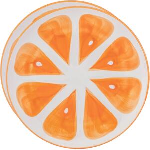 Altom Set de farfurii ceramice Tropicanaportocaliu 20 cm, 2 buc