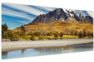 Tablou - Parcul Național Torres del Paine (120x50 cm)