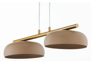 Lustră pe cablu OLAF 2xGX53/12W/230V bej/auriu