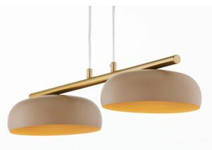 Lustră pe cablu OLAF 2xGX53/12W/230V bej/auriu