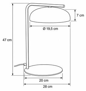 Lampă de masă OLAF 1xGX53/12W/230V bej/auriu