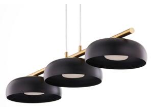 Lustru suspendat pe cablu OLAF 3xGX53/12W/230V negru/auriu