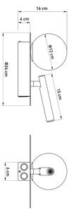 Aplica spot de perete HOTEL MOOD 1xG9/12W/230V + 1xG9/3W bej