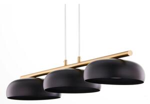 Lustru suspendat pe cablu OLAF 3xGX53/12W/230V negru/auriu