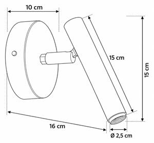 Aplică spot de perete STALACTITE 1xG9/3W/230V albastră