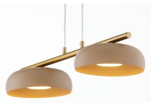 Lustră pe cablu OLAF 2xGX53/12W/230V bej/auriu