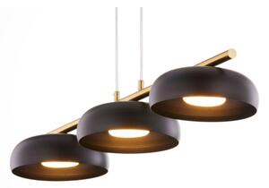 Lustru suspendat pe cablu OLAF 3xGX53/12W/230V negru/auriu