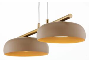 Lustră pe cablu OLAF 2xGX53/12W/230V bej/auriu