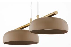 Lustră pe cablu OLAF 2xGX53/12W/230V bej/auriu