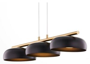 Lustru suspendat pe cablu OLAF 3xGX53/12W/230V negru/auriu