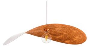 Candelabru pe cablu LEAF 1xE27/15W/230V alb/cupru