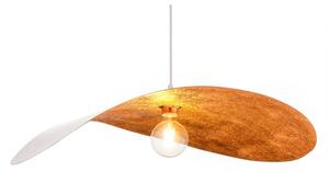 Candelabru pe cablu LEAF 1xE27/15W/230V alb/cupru
