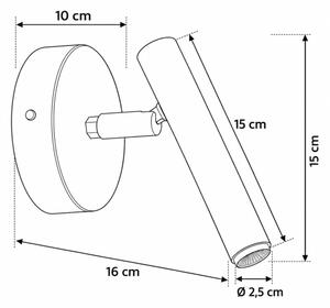 Aplica spot de perete STALACTITE 1xG9/3W/230V bej