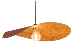 Lustră suspendată pe cablu LEAF 1xE27/15W/230V maro/cupru