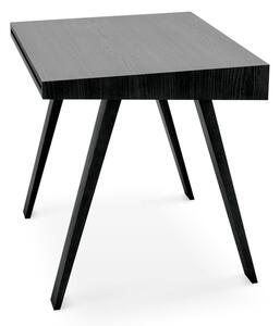 Birou cu picioare din lemn de frasin EMKO 4.9, 140 x 70 cm, negru